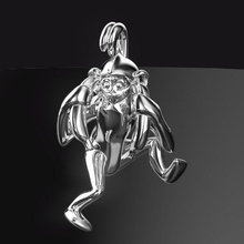 3d-singes 004 bijoux japon mopnkey animal joyau de l'engagement pièces défi pendentifs 3d print model - Mito3D
