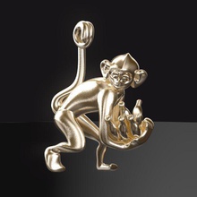 3d-monkeys 033 jewelry japan monkey cute animal animals chimpanzee parts challenge pendants 3d print model - Mito3D