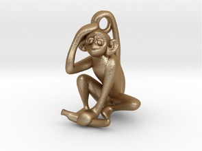 3d-scimmie 166 gioielli la scimmia animale scimpanzé savannah banana ciondoli 3d print model - Mito3D