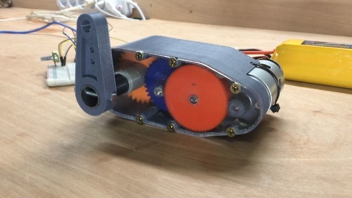 3d printable alto torque servo gear redução tecnologia mecânico mecânica mecanismo engrenagem engrenagens motor 775 arduino mega robô dirigir robótica eletrônicos servoconversor rc faça passatempo 3D print model - Mito3D