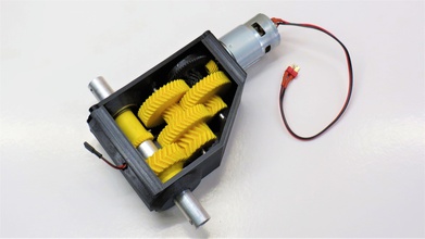 3d-printable high torque servo-gearbox version 2 gearbox servo reduction gear gears actuator 3d printable motor robot drive helical reductor mechanical mechanics mechanism electric reducer robotics arduino bevel hobby diy 3d print model - Mito3D