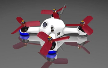 3d135 - course quadcopter 135mm loisirs-bricolage drone quadricoptère de le bricolage passe-temps hobby d'autres 3dprint 3d print model - Mito3D