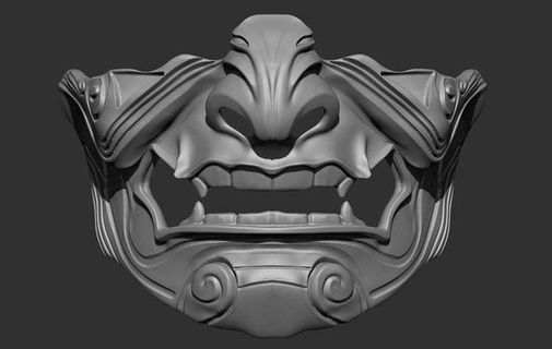 3d Aztek maske Maya Antik mimari tapınak şakak mabet heykel Meksika Inca arkeoloji şekil vermek 3dpriting Sanat heykeller 3d print model - Mito3D