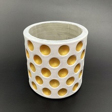 3d ball pot mold - include file print concrete candlestick holder tealight cement plaster flower storage pla mould candle hobby diy 3d print model - Mito3D