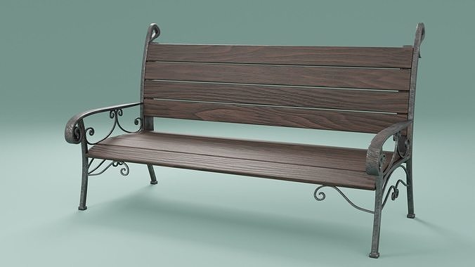 3d panchina Stampa legna interni posto sedere posti all'aperto mobilia parco design strada esterno giardino metallo legno sedia classico decorazione 3dprint Casa 3D print model - Mito3D