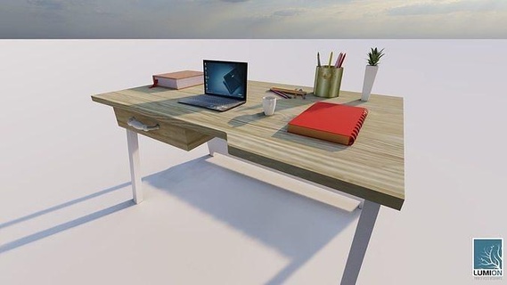 3d bilgisayar masasi mobilya sandalye Odun çağdaş oda sıra yazı ofis iç masa sanat mimari teknoloji renk odun tahta demir malzeme ev 3d print model - Mito3D