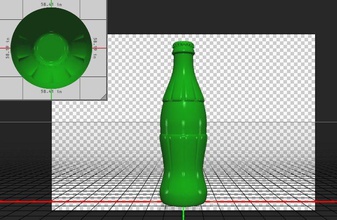 3d garrafa imprimível printable3d 3dmodel 3dbottle impressão bottleobj arte 3d print model - Mito3D