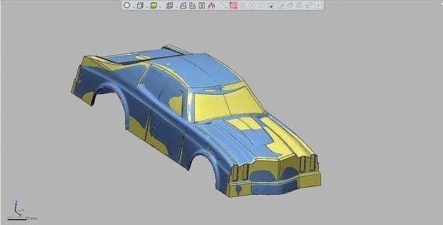 3d cad model toy car cadillac iges xrl mdl obj stl stp parasolid xdl 3ds mtl sat science engineering 3d print model - Mito3D