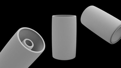 3d Keramik Vase Innere Porzellan Design Haushaltswaren Blume Pflanzen bücken glasiert reinigen Haus Dekor 3d print model - Mito3D