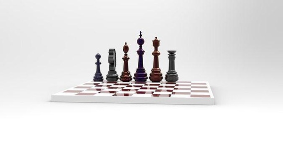 3d chess set wooden model rook knight queen king pawn bishop modeling design service cad cam simulation industrial product solidworks blender porsche 2020 art 3d print model - Mito3D