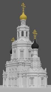 3d church architecture dome building cupola cathedral exterior historic house outdoor 3d print model - Mito3D