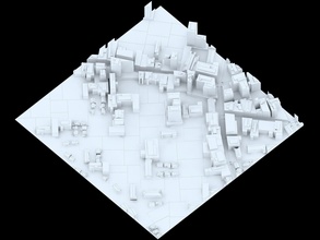 3d città puzzy 15 strada edificio giocattolo architettura Giochi giocattoli puzzle passatempo Fai 3d print model - Mito3D