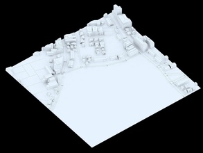 3d Kent puzzy 16 şaşkın sokak bina oyuncak mimari oyunlar oyuncaklar bulmaca Sanat matematiksel 3d print model - Mito3D