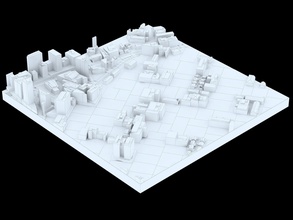 3d ville puzzy 8 perplexe rue bâtiment jouet architecture Jeux jouets puzzle loisir DIY 3d print model - Mito3D