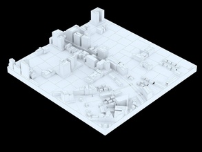 3d ville puzzy 9 perplexe rue bâtiment jouet architecture Jeux jouets puzzle 3d print model - Mito3D