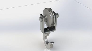 3d Kran Haken Chrom Stahl Ausrüstung mechanisch Hobby DIY Teile 3d print model - Mito3D