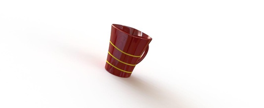 3d-cup 3d cup Kaffee Keramik Tee trinken Kunst houseware Haus Küche Essen Esszimmer 3d print model - Mito3D