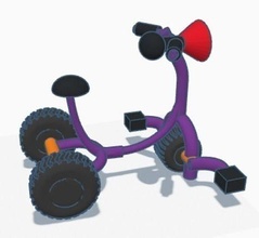 3d döngü tekerlekli bisiklet tekerlekler egzersiz fitness aktif spor gücü oyunlar oyuncaklar 3d print model - Mito3D
