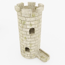 dice tower ii play board game castle games wall stone random randomness medieval pinnacle toys amazing ideas 3d print model - Mito3D