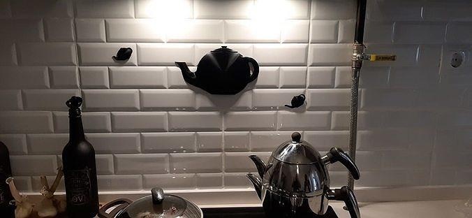 3d dome teapot silueth kitchen decor accessory black minimal appliance figure family mum wife house 3d print model - Mito3D