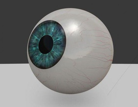 3d olho a arte o globo ocular em forma de bola esférica planeta esfera esculturas 3d print model - Mito3D