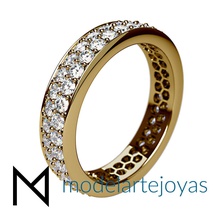 3d fichier ouvrir taille de l'anneau 10 européen bijoux pave les diamants or le prototype anneaux 3d print model - Mito3D
