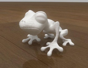 3d frog artchallenge toad amphibian treefrog redeyed arboreal froggy animals art 3d print model - Mito3D