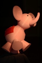 3d gift card elephant christmas tree ornament animal fun hobby diy 3d print model - Mito3D