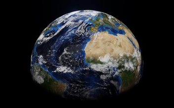 3d globo modelo tierra elementos of vídeo amueblado planeta pelota conformado esfera atmósfera mapa mundo forma nube agua geografía geométrico ciencias esférico astronomía matemáticas 3d print model - Mito3D