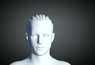 3d capelli stile uomo 101 modello acconciatura maschio viso testa barbiere bellezza 3dprint carattere moda 3d print model - Mito3D