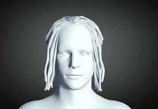 3d capelli stile uomo 106 modello acconciatura maschio viso testa bellezza barbiere 3dprint carattere moda 3d print model - Mito3D