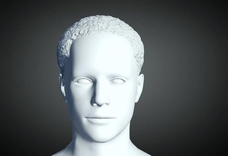 3d capelli stile uomo 108 modello acconciatura maschio viso testa bellezza barbiere 3dprint carattere moda 3d print model - Mito3D