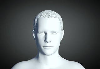 3d capelli stile uomo 51 modello acconciatura viso testa maschio bellezza barbiere 3dprint carattere moda 3d print model - Mito3D