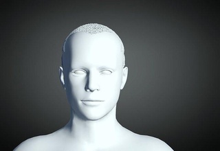 3d capelli stile uomo 61 modello acconciatura maschio viso testa barbiere bellezza 3dprint carattere moda 3d print model - Mito3D