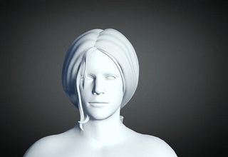 3d capelli stile uomo 89 modello acconciatura maschio viso testa bellezza barbiere 3dprint carattere moda 3d print model - Mito3D