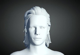 3d capelli stile uomo 91 modello acconciatura maschio viso testa bellezza barbiere 3dprint carattere moda 3d print model - Mito3D