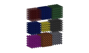 3d enrejado estructuras matemáticas andamio simulación médico mecánico propiedades arquitectura hueso tejido topología material educación implante ciencias ingenieria 3dprinting imprimible fea 3d print model - Mito3D