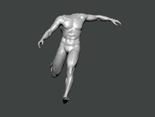 3d model anatomy0005 männlich mannequin laufen anatomie charakter körper wissenschaft weiblich kopf medizinisch gesicht schädel wirbelsäule tier skelett person krankenhaus auge arzt kunst 3d print model - Mito3D