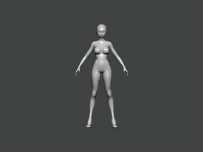 3d model base mesh0004 hombre figura personas arte ilustración mujer ballet figurilla anatomía cuerpo lego estatua científico ciencias química 3d print model - Mito3D