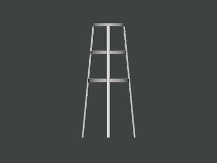 3d model-chair0001 people ladder vertical illustration man art outdoors technology equipment character slope touchdown deco finger multistory 3d print model - Mito3D
