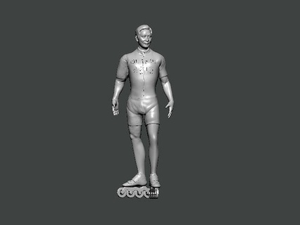 3d model character0013 estatua of hombre personaje mujer humano dibujos animados cuerpo niña hembra figura cabeza masculino lego figurilla persona arte 3d print model - Mito3D