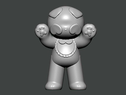 3d model character0021 teddy bär charakter frau karikatur körper mädchen weiblich zahl kopf männlich gesicht lego figur person haar statue kunst 3d print model - Mito3D