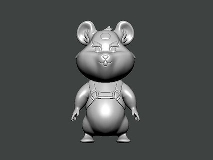 3d model character0048 ratón vistiendo casco personaje hombre mujer humano dibujos animados cuerpo niña hembra figura cabeza masculino lego figurilla persona estatua arte 3d print model - Mito3D