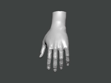 3d model hand0003 mano umano corpo attrezzo anatomia dito braccio sapone fatto dipinto officina arto stampabile arte 3d print model - Mito3D