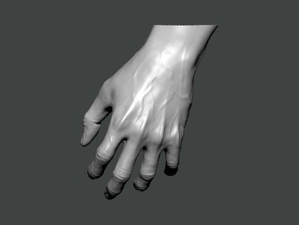 3d model hand0009 hombre Arte mujer mano anatomía personaje cuerpo hombres humano cabeza 3d print model - Mito3D