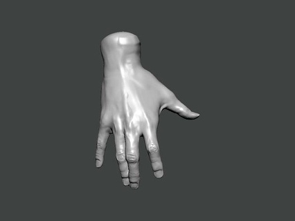 3d model hand0015 mano umano corpo attrezzo anatomia dito braccio sapone fatto dipinto officina arto stampabile arte 3d print model - Mito3D