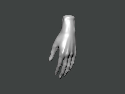 3d model hand0021 mano umano corpo attrezzo anatomia dito braccio sapone fatto dipinto officina arto stampabile arte 3d print model - Mito3D