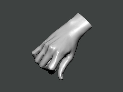 3d model hand0030 mano umano corpo attrezzo anatomia dito braccio sapone fatto dipinto officina arto stampabile arte 3d print model - Mito3D