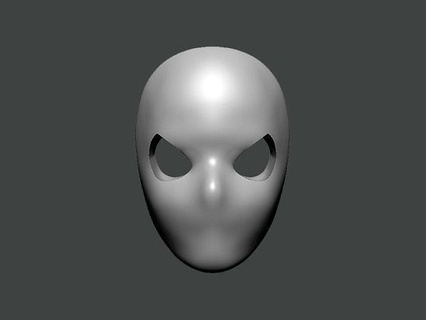 3d model mask0003 maschera occhio arte Dramma travestimento anonimo inquietante buio tradizionale mistero moda bellezza uniforme occhiali sole bagliore 3d print model - Mito3D