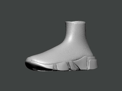 3d model shoes0002 mode isolé classique acier élégant chaussure pied cuir monochrome hiver Vêtements blanc Safran Indes art 3d print model - Mito3D